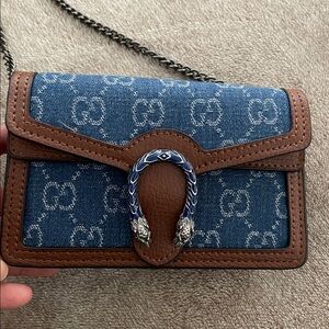Gucci Blue and Brown Mini Bag